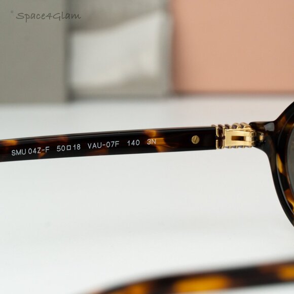 Miu Miu Women Sunglasses Havana Grey Mirror Silver MU04ZSF VAU07F REGARD NEW - Picture 6 of 10